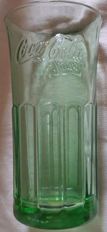 Coca-Cola Green Consol Drinking Glass