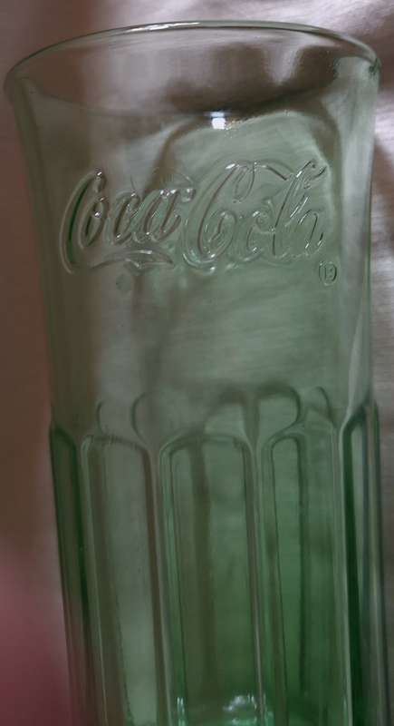 Coca-Cola Green Consol Drinking Glass