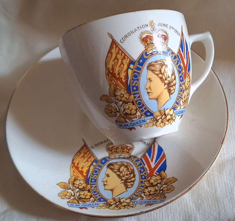 Coronation Elizabeth II 1953 Cup and Saucer