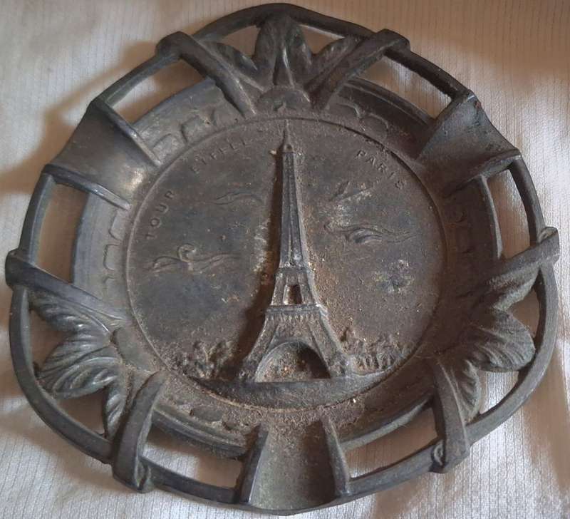Metal Eifel Tower Ashtray Made in France Paris