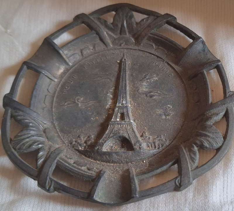 Metal Eifel Tower Ashtray Made in France Paris