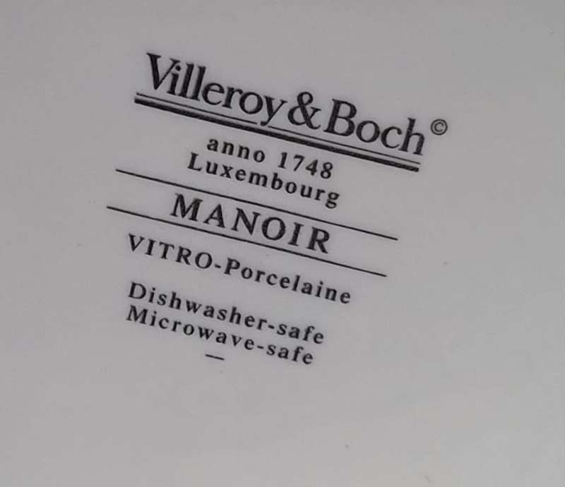 Villeroy Boch: Manoir (VitroPorcelain, Luxembourg) Large Salad Bowl 25cm Diameter