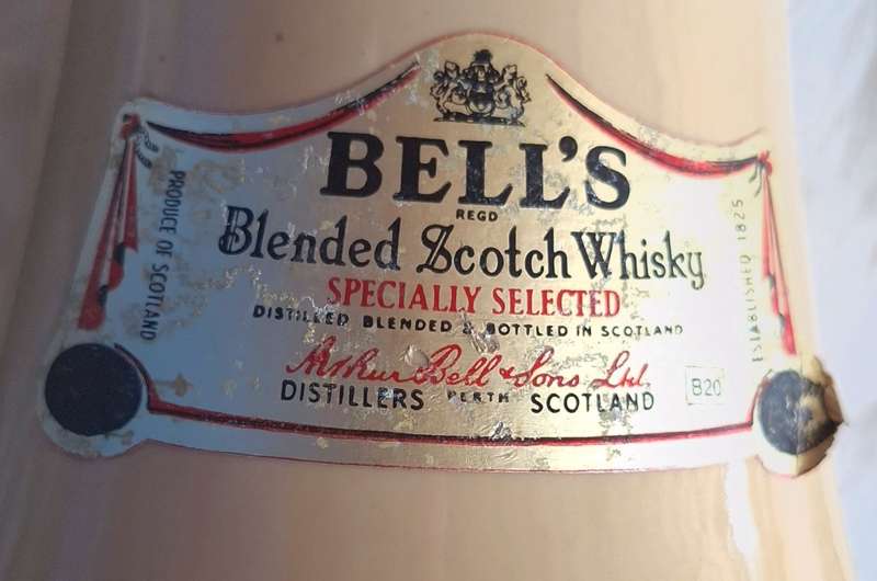 Bells Old Scotch Whisky Empty Bottle by Wade