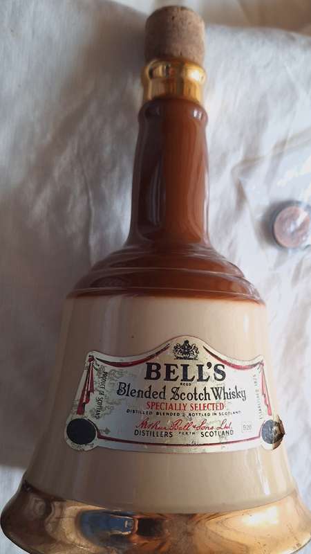 Bells Old Scotch Whisky Empty Bottle by Wade