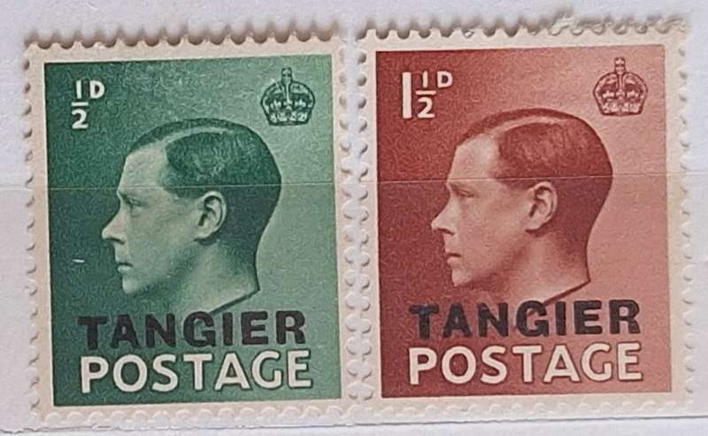 GB 1936 Edward VIII Overprint Tangier 2 Unused Hinged stamp