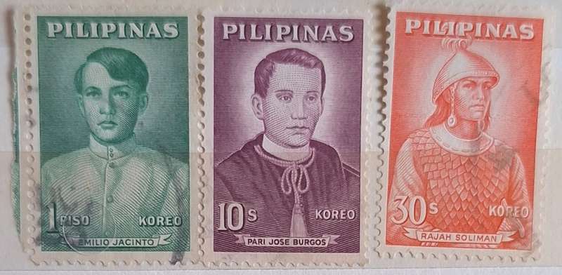 Philippines 1963 Famous Historical Figures 3 Used Hinged stamps