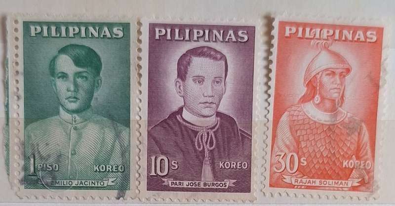 Philippines 1963 Famous Historical Figures 3 Used Hinged stamps