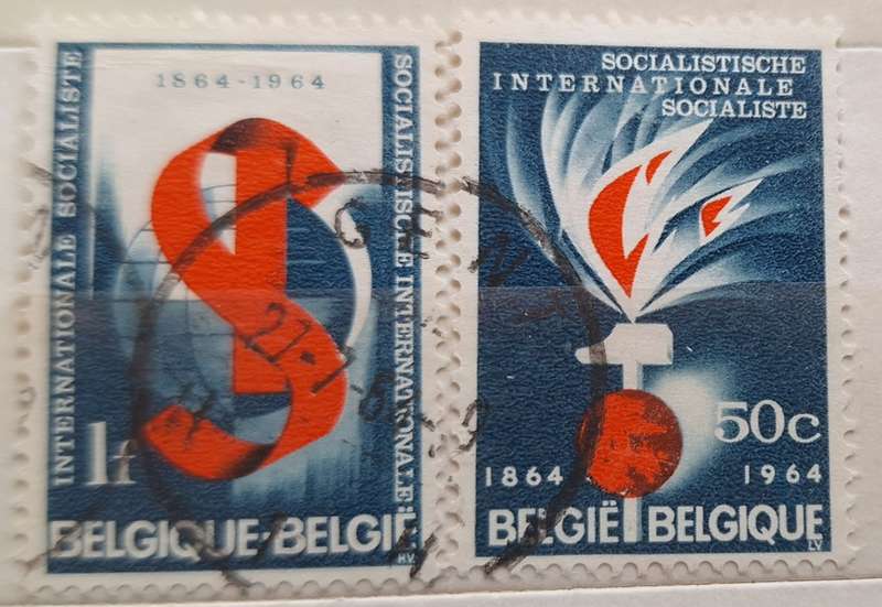 Belgium 1964 Centenary of Socialist International Movement  Used Hinged stamps