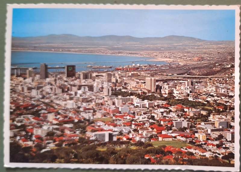 1970's Post Card of Cape Town from Signal Hill