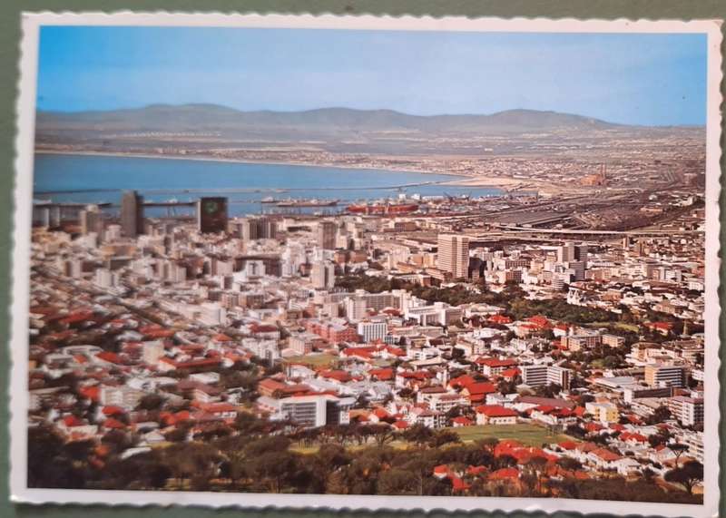 1970's Post Card of Cape Town from Signal Hill