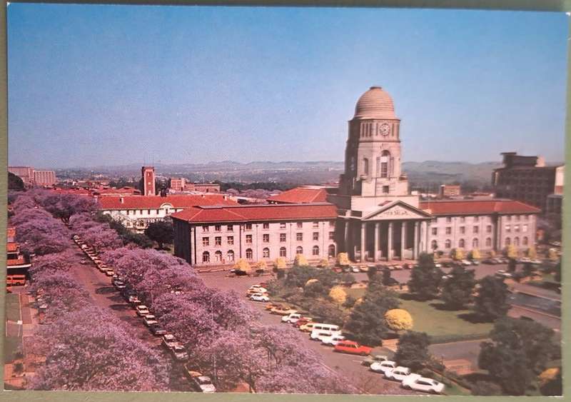 SAR Travel Bureau SAS-Reisburo Post Card of Pretoria City Hall