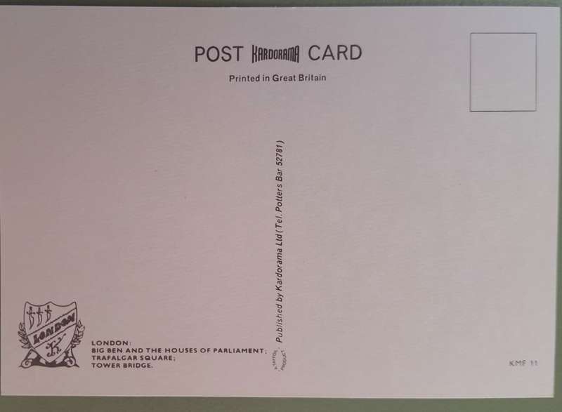 Kardorama Ltd Post Card KMF 11 London