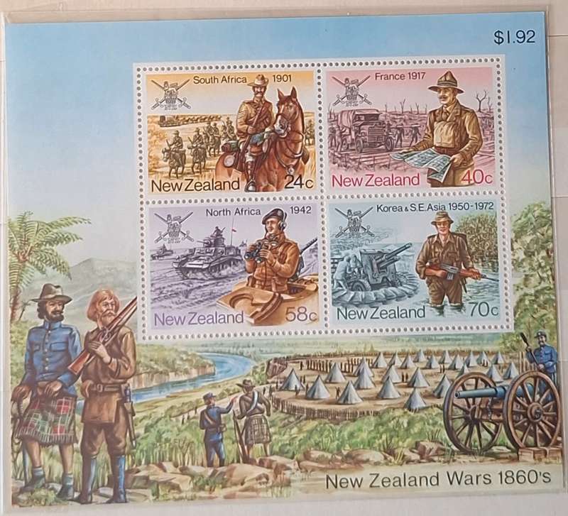 New Zealand 1984 Military History 1 Mint Miniature Sheet