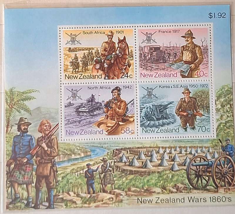 New Zealand 1984 Military History 1 Mint Miniature Sheet