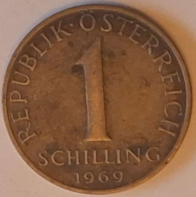 Austria 1969 1 Schilling Aluminium bronze