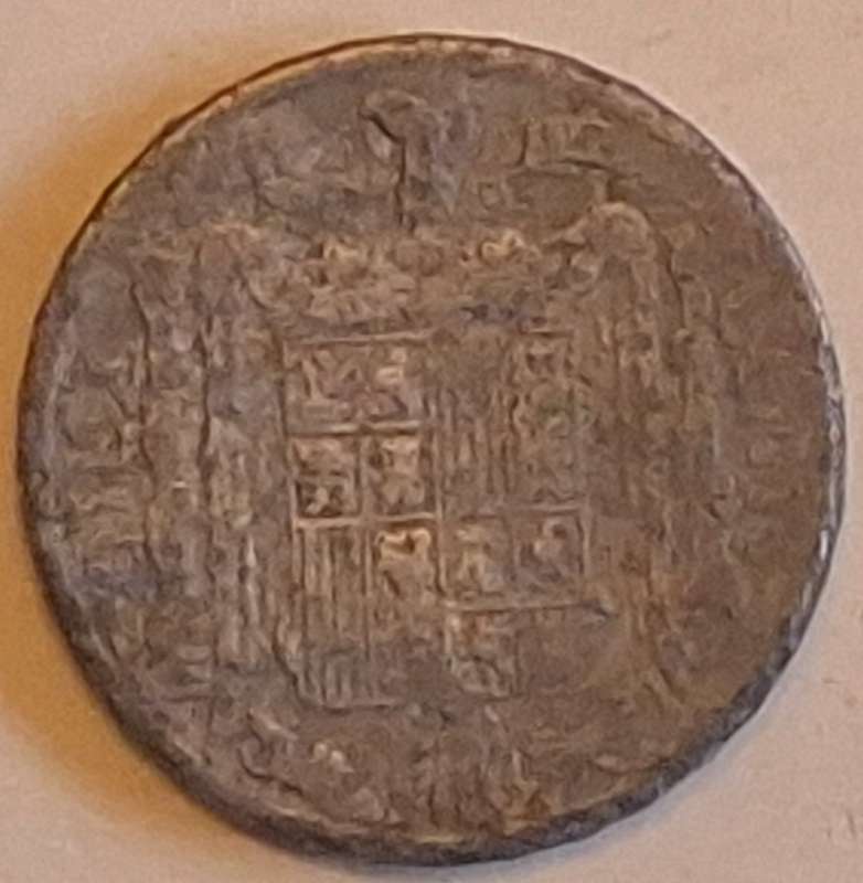 Spain 1941 5 Centimos (Iberian rider) Aluminium