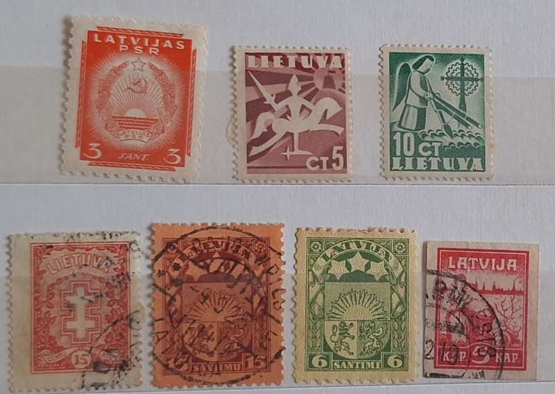 Lithuania Mixed Lot of Used and Unused Hinged stamps