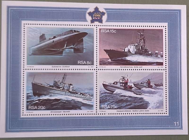 South Africa 1982 Simonstown Naval Base 1 Mint Miniature Sheet