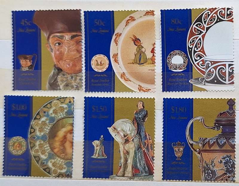 New Zealand 1993 Royal Doulton Set of 6 Mint stamps