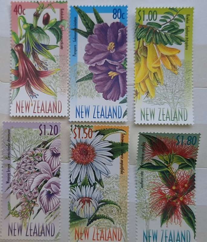 New Zealand 1999 Native Tree Flowers Set of 6 Mint stamps