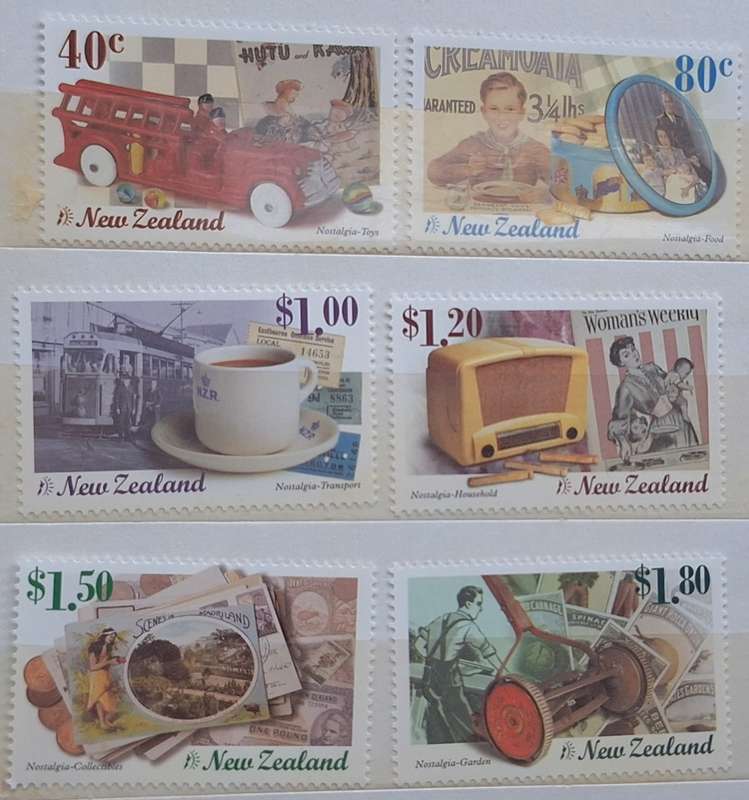 New Zealand 1999 Nostalgia Set of 6 Mint stamps