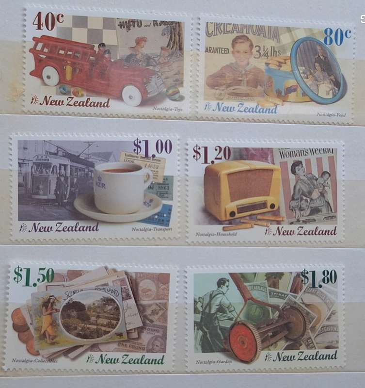 New Zealand 1999 Nostalgia Set of 6 Mint stamps