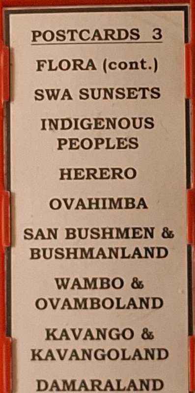 Lever Arch Folder with 111 Post cards of South West Africa