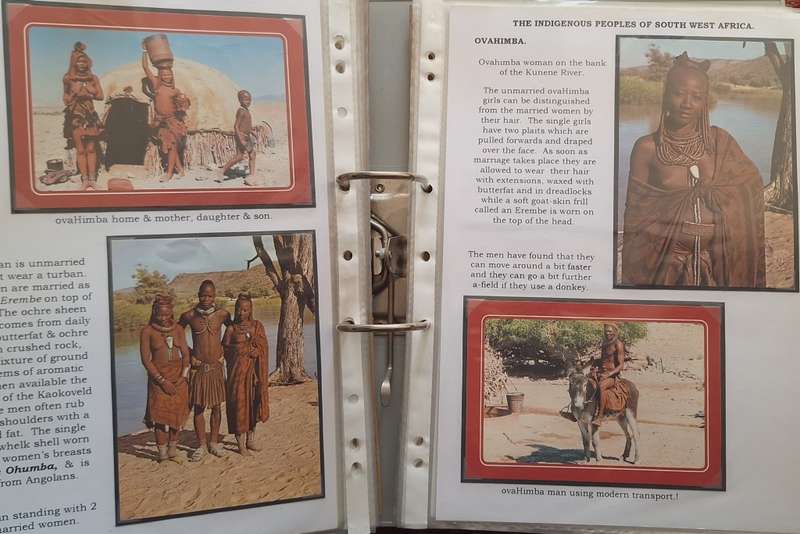 Lever Arch Folder with 111 Post cards of South West Africa