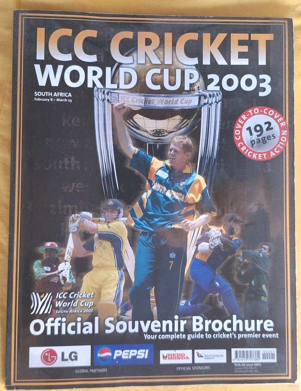 ICC Cricket World Cup 2003 Official Souvenir Brochure