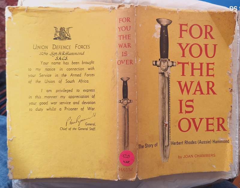 For You the War is Over by Joan Chambers Hardcover 1967