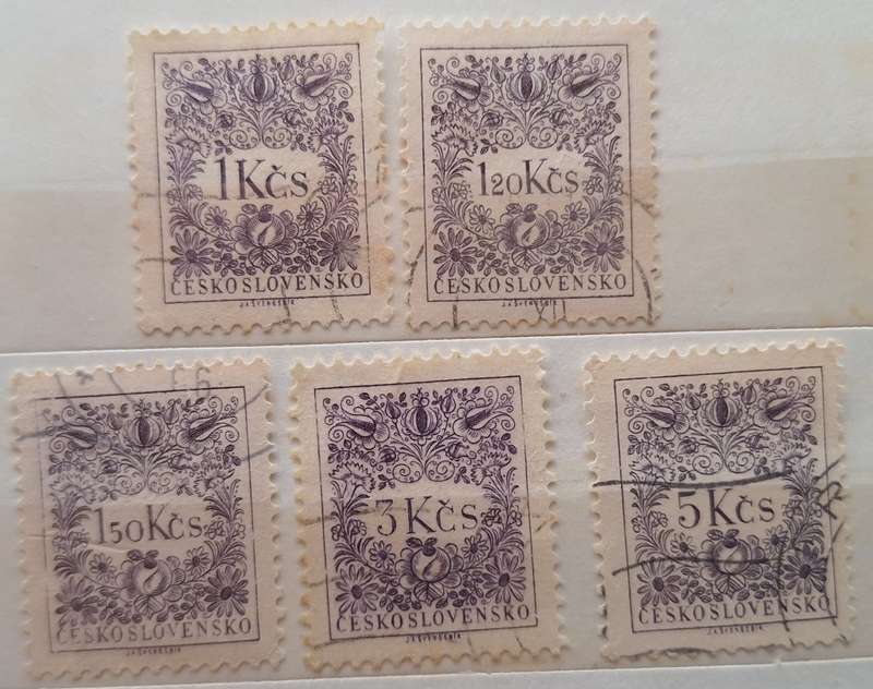 Czechoslovakia 1954 Postage Due 5 Used Hinged stamps