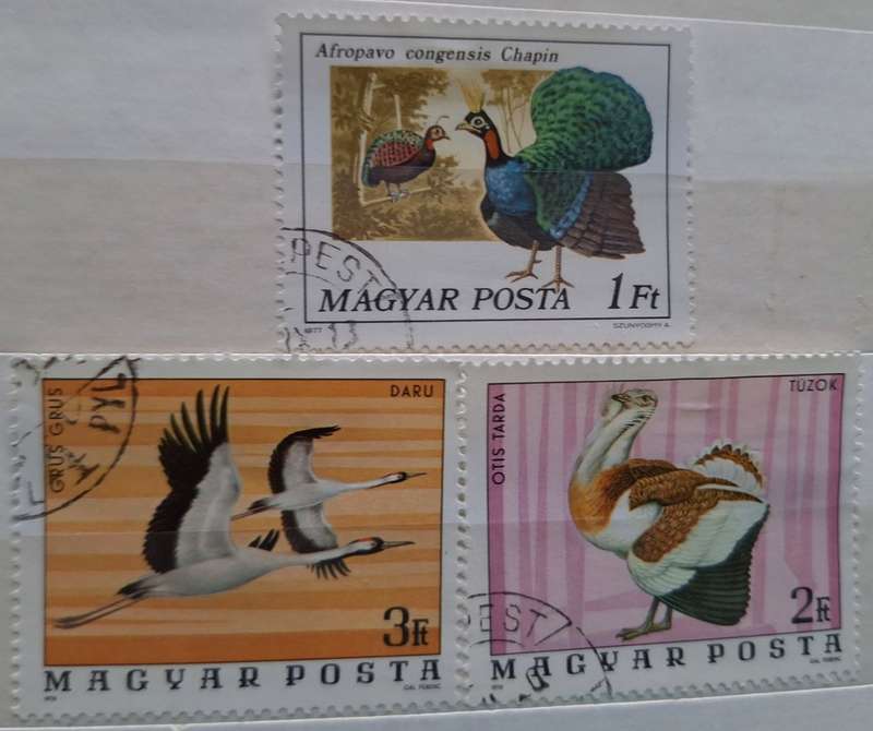 Hungary Theme: Birds 3 Used Hinged stamps
