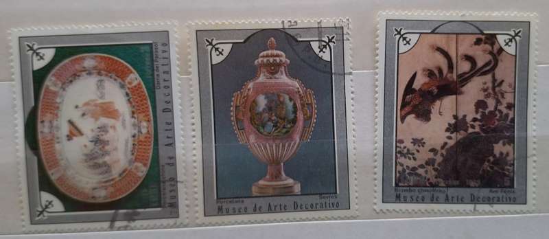 Cuba 1975 Museum Treasures 3 Cancelled Hinged stamps