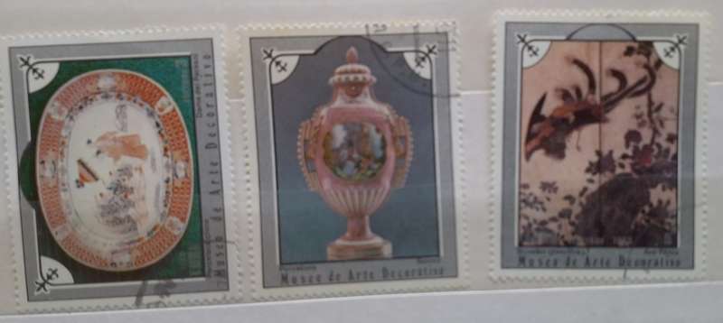 Cuba 1975 Museum Treasures 3 Cancelled Hinged stamps