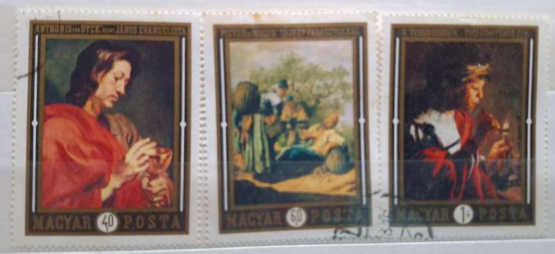 Hungary 1969 Dutch Art 3 Cancelled Hinged stamps