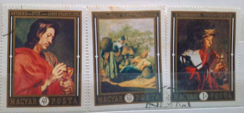 Hungary 1969 Dutch Art 3 Cancelled Hinged stamps