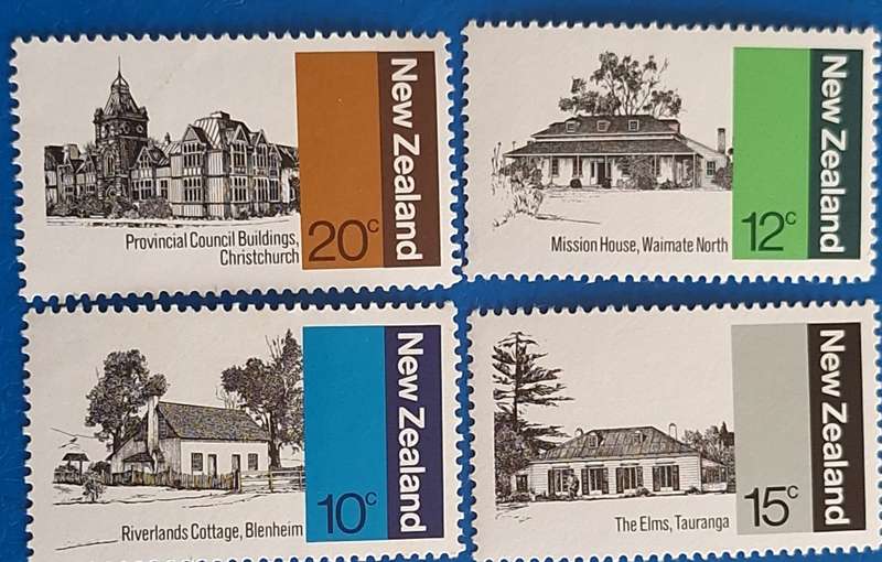 New Zealand 1979 Architecture Set of 4 Mint stamps