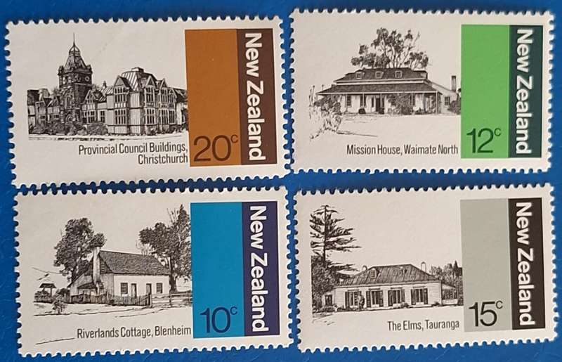 New Zealand 1979 Architecture Set of 4 Mint stamps