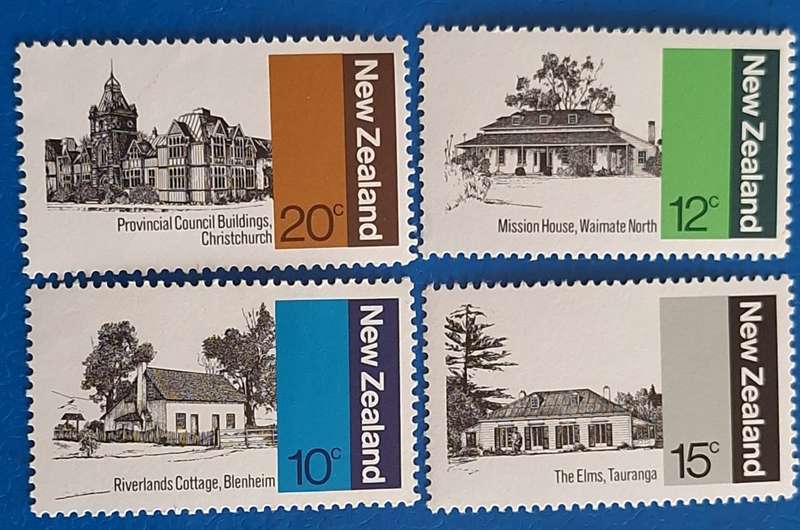 New Zealand 1979 Architecture Set of 4 Mint stamps