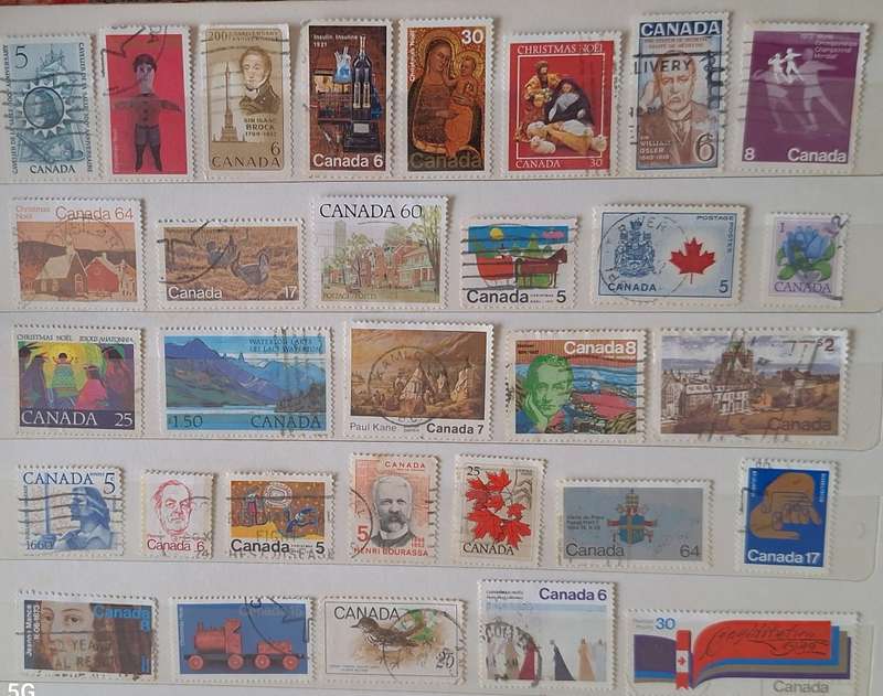 Canada Mixed Lot of 31 Used some hinged stamps