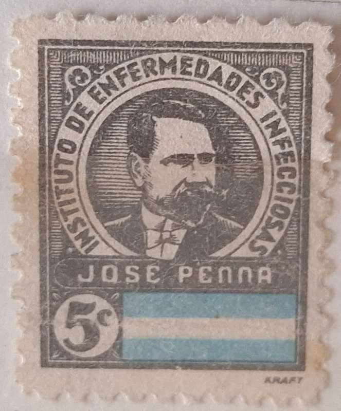 Argentina Undated 5c Christmas Seal / Jose Penna Institute Label