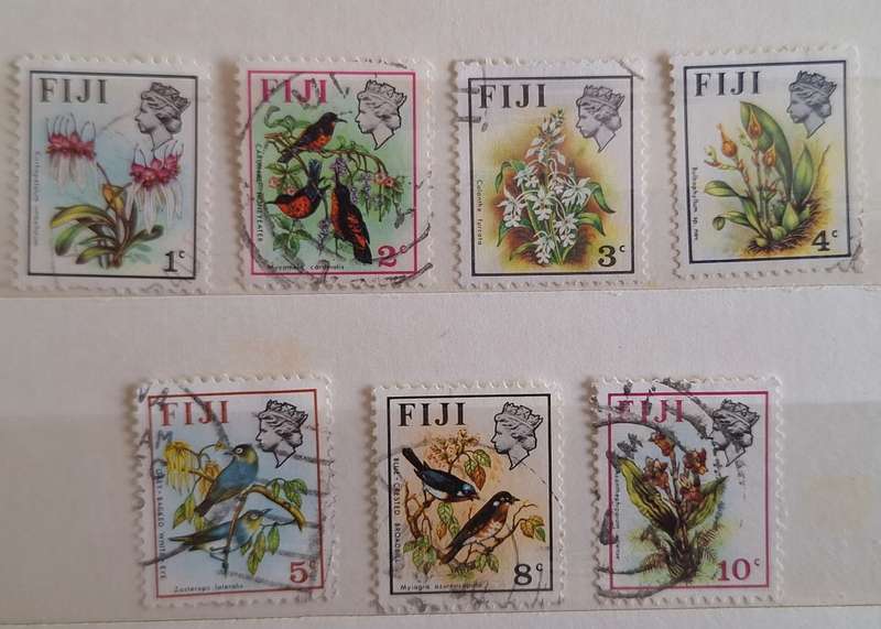 Fiji 1971 Birds and flowers Definitive 7 Used stamps