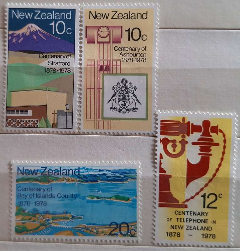 New Zealand 1978 Anniversaries Set of 4 Unused Hinged stamps