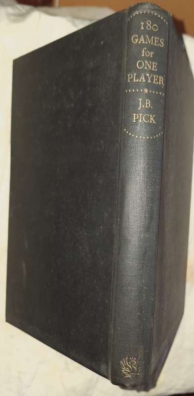 180 Games for One Player by J B Pick Hardcover