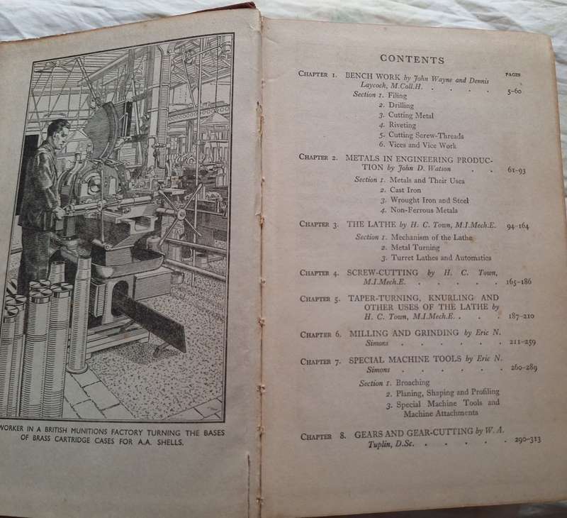 General Engineering Workshop Practice Hardcover Inscription dated 1941