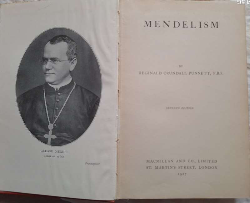 Mendelism by Reginald Crundall Punnett Hardcover 1927 7th Edition