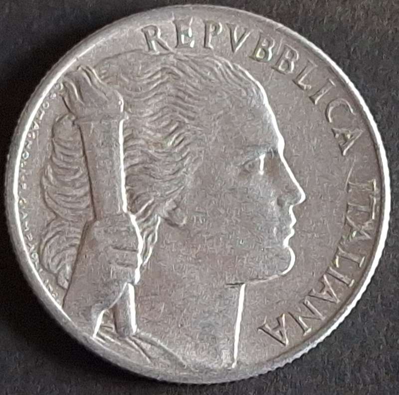 Italy 1949R 5 Lire Aluminium