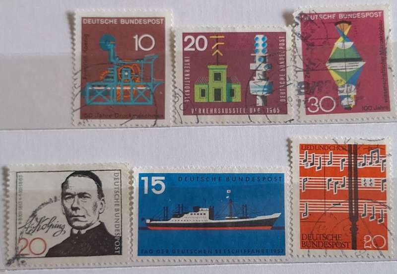 Germany Mixed Lot of 6 Used stamps