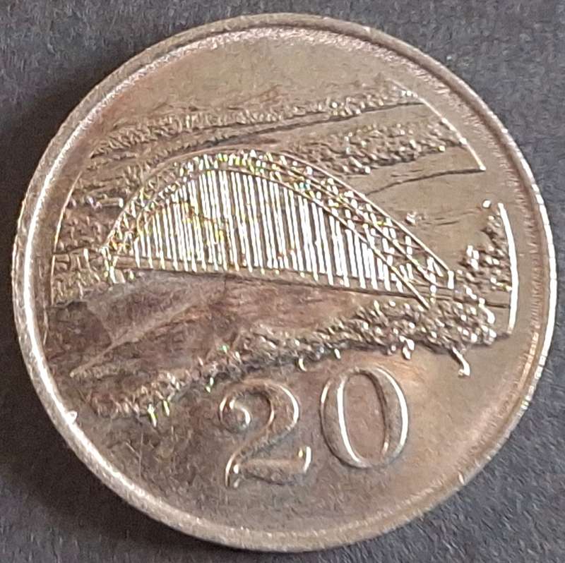 Zimbabwe 1997 20 cent Copper-nickel