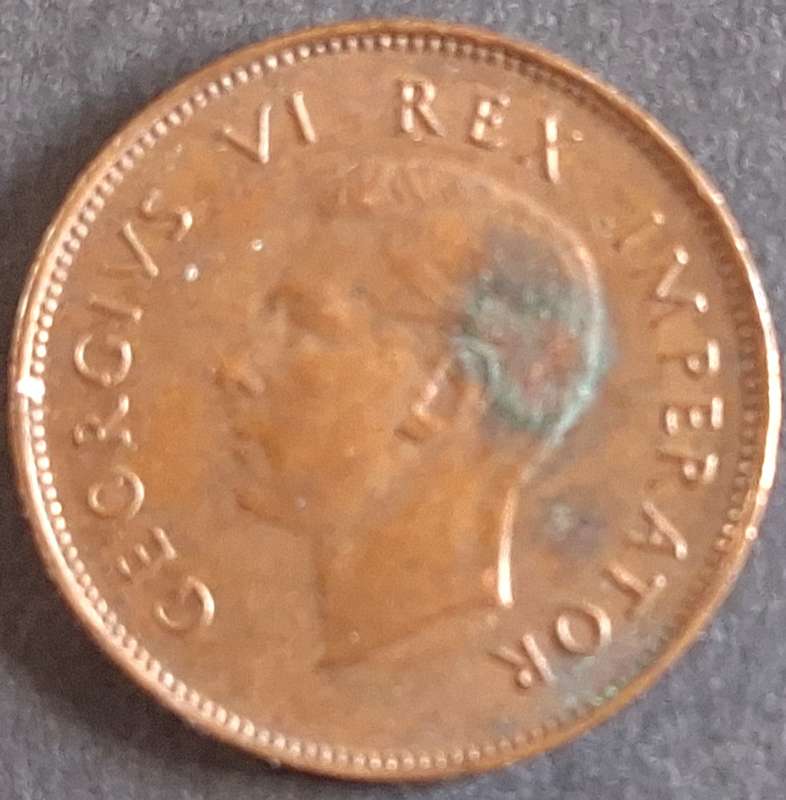 Union of South Africa 1943 ¼ Penny George VI Bronze